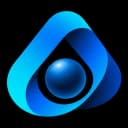 Aqua Core OS app icon: a blue droplet inside a looped triangle