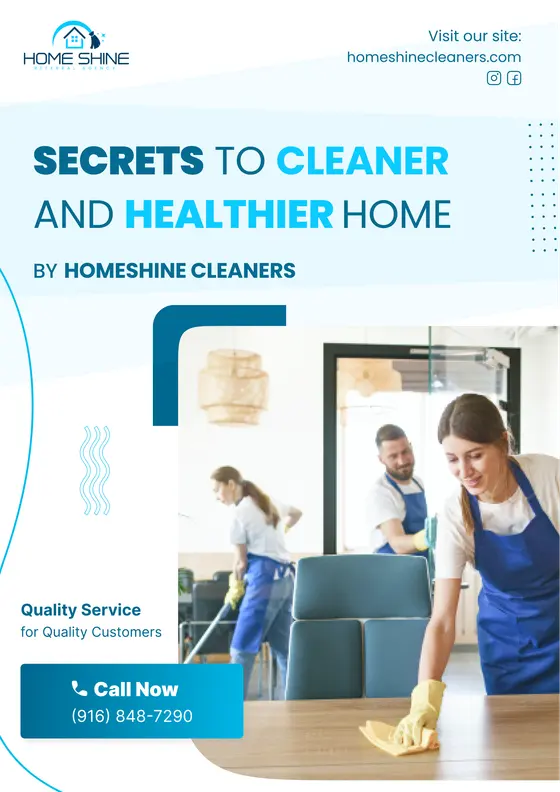 HomeShine Cleaners ebook cover on a cleaner, healthier home