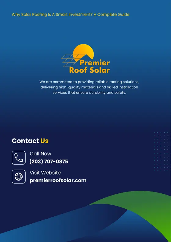 Premier Roof Solar ebook closing page